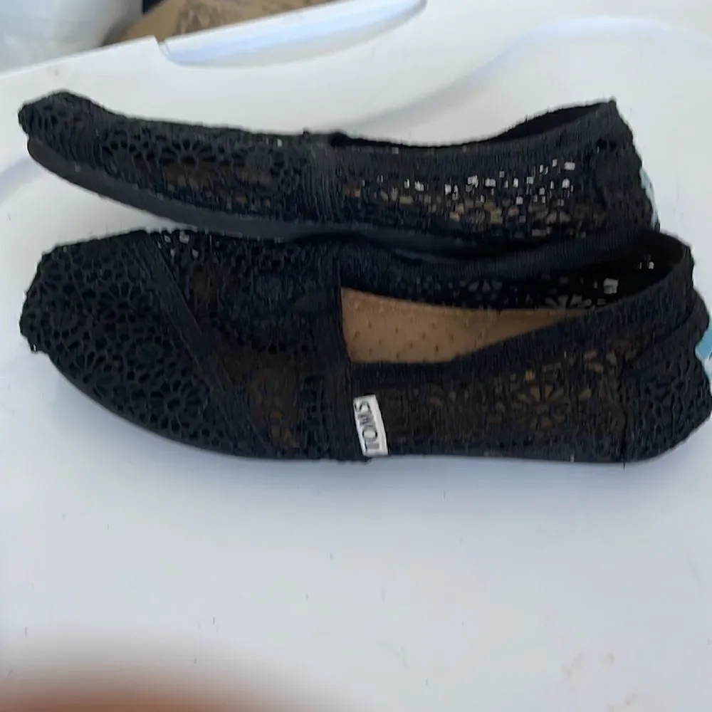 EUC! Toms Alpargata Moroccan Crochet - Size 6